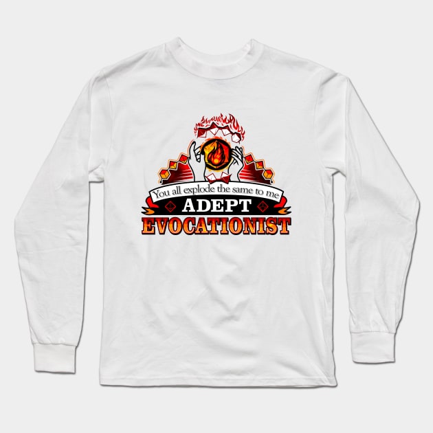 Adept Evocationist Long Sleeve T-Shirt by FallingStar